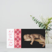 Raute - Es ist ein Mädchen... Unsere Wertvolle kle Ankündigung (Stehend Vorderseite)