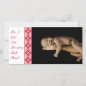 Raute - Es ist ein Mädchen... Unsere Wertvolle kle Ankündigung (Vorderseite)