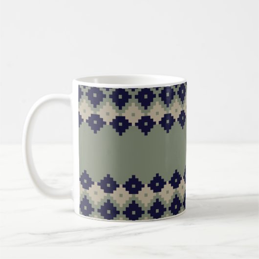 Raute fair einfache nahtlose Muster abstrakt, Kaffeetasse (Links)