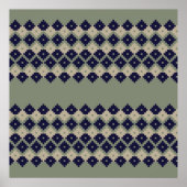 Raute fair einfache nahtlose Muster abstrakt, Poster (Vorne)