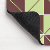 Raute für grüne und braune Karton Mousepad (Ecke)