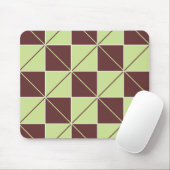 Raute für grüne und braune Karton Mousepad (Mit Mouse)