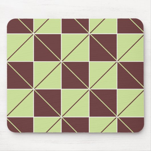 Raute für grüne und braune Karton Mousepad (Vorne)