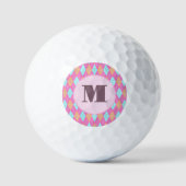 Raute für Rosa-Preppy Golfball (Vorderseite)