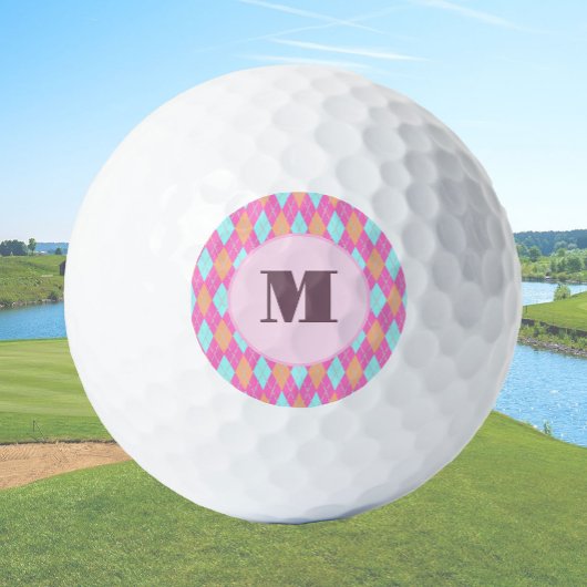 Raute für Rosa-Preppy Golfball