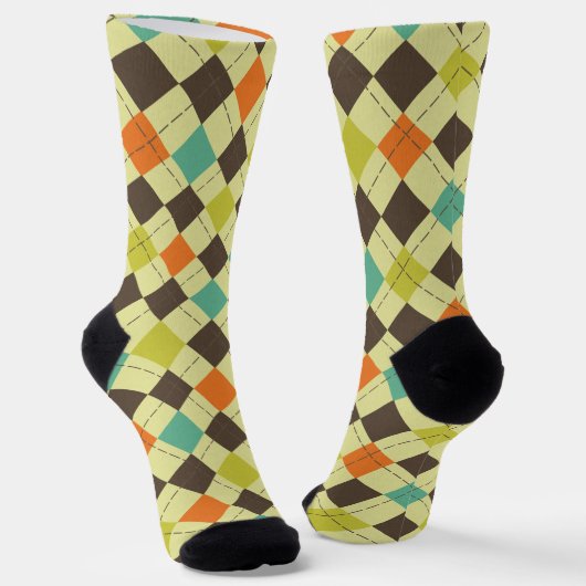 Raute Gemustert Socken (Gewinkelt)
