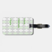 Raute Gepäckanhänger (Rückseite horizontal)