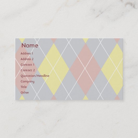 Raute - Geschäft Visitenkarte (Vorderseite)