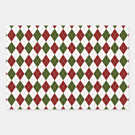 Raute Geschenkpapier Set (Vorderseite)