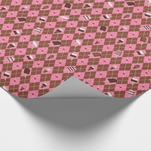 Raute-GIFT-WRAPPING-PAPIER Geschenkpapier (Ecke)