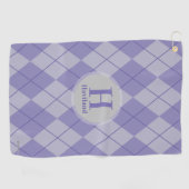 Raute Golf Handtuch mit Name und Initial - HAMbyWG (Horizontal)