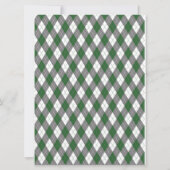 Raute Golfball Golfing Green Monogram Wedding Einladung (Rückseite)