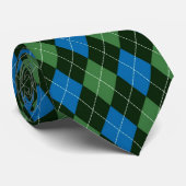 Raute Green Black Neck Tie Krawatte (Gerollt)