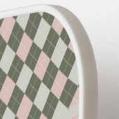 Raute Grün und Rosa Pickleball Schläger (Linke Seite)