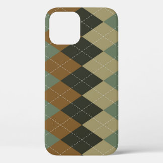 Raute Herbst: Braungrün-Rhombus-Chic Case-Mate iPhone Hülle