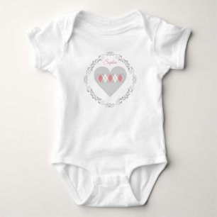 Raute hört Emblem Pink Baby Strampler