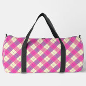 Raute Kariert Duffle Bag (Vorderseite)