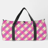 Raute Kariert Duffle Bag (Rückseite)