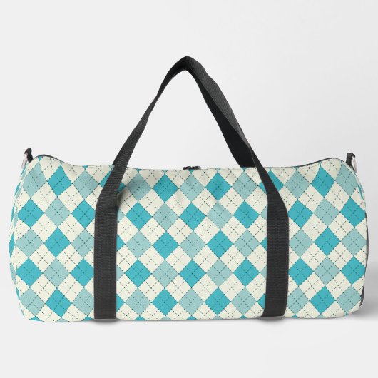 Raute Kariert Duffle Bag (Vorderseite)