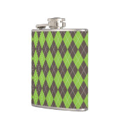 Raute karierter Kolben Flachmann (Links)