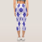 Raute Kariertes Muster_4A46B0 Capri Leggings (Rückseite)