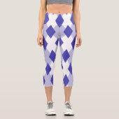 Raute Kariertes Muster_4A46B0 Capri Leggings (Vorderseite)