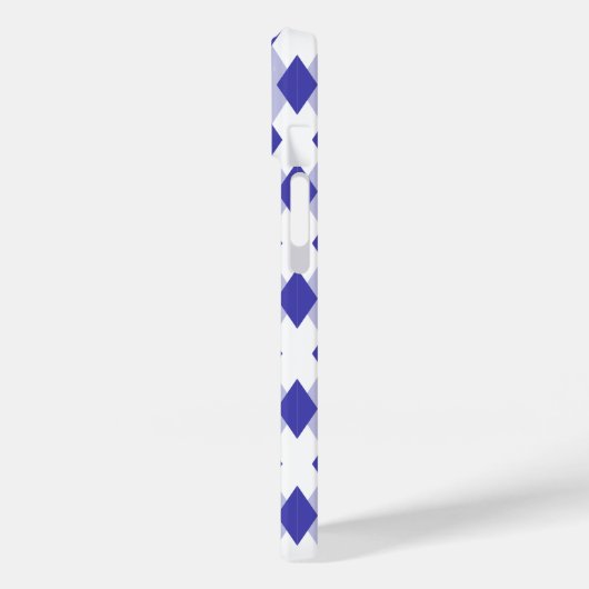 Raute Kariertes Muster_4A46B0 Case-Mate iPhone Hülle (Rückseite / Links)