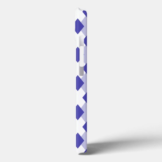 Raute Kariertes Muster_4A46B0 Case-Mate iPhone Hülle (Rückseite / Links)