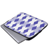 Raute Kariertes Muster_4A46B0 Laptopschutzhülle (Vorne Knopf)