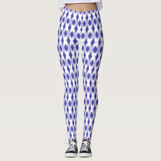 Raute Kariertes Muster_4A46B0 Leggings (Vorderseite)