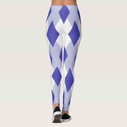 Raute Kariertes Muster_4A46B0 Leggings (Rückseite)