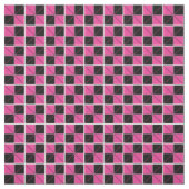 Raute Karo Rosa und Schwarz Stoff (Muster)