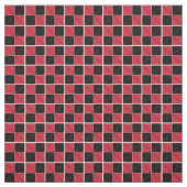 Raute Karo Rot und Schwarz Stoff (Muster)