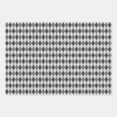 Raute Kleidung Illustration in Grau Geschenkpapier Set (Vorderseite 3)