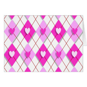 Raute lila Hearts