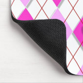 Raute lila Hearts Mousepad (Ecke)