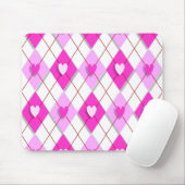 Raute lila Hearts Mousepad (Mit Mouse)