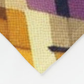 Raute Mardi Gras lila grün Fleecedecke (Ecke)