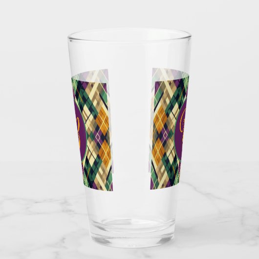 Raute Mardi Gras lila grün Glas (Links)