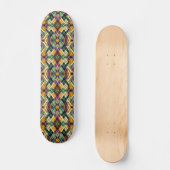 Raute Mardi Gras lila grün Skateboard (Vorderseite)
