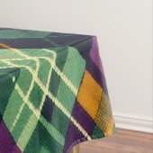 Raute Mardi Gras lila grün Tischdecke (Beispiel)
