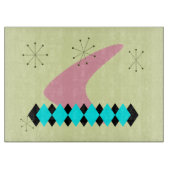 Raute Mitte Jahrhundert Modernes Schneidebrett (Vorderseite)