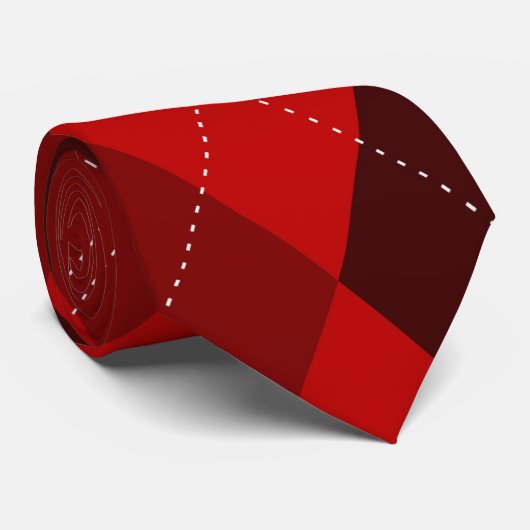 Raute Monogramm versteckt Erstrot Krawatte (Gerollt)