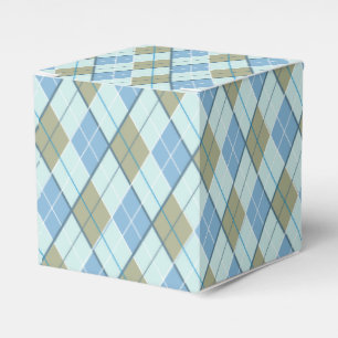 Raute-Muster Blau-Golfsport Geschenkboxen Geschenkschachtel