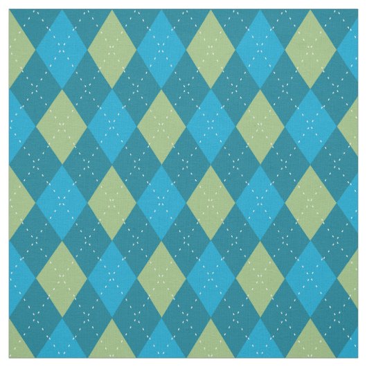 Raute Muster Blau Stoff (Muster)