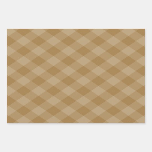 Raute Muster Burgundy Aquamarin und Gold Ocker Geschenkpapier Set (Vorderseite 3)