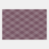 Raute Muster Burgundy Aquamarin und Gold Ocker Geschenkpapier Set (Vorderseite 2)