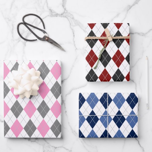 Raute Muster Farbe Sortenumhüllung Papier (Vorderseite)