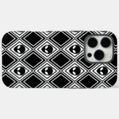 Raute-Muster für Schwarzweiß-Alien Case-Mate iPhone Hülle (Rückseite (Horizontal))