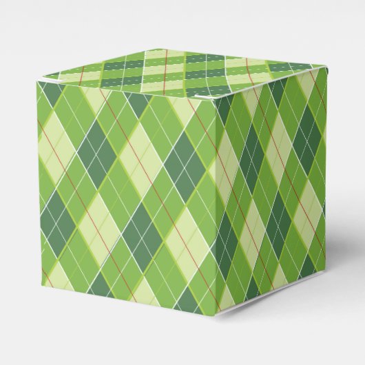 Raute Muster Green Golf Geschenkboxen Geschenkschachtel (Vorderseite)